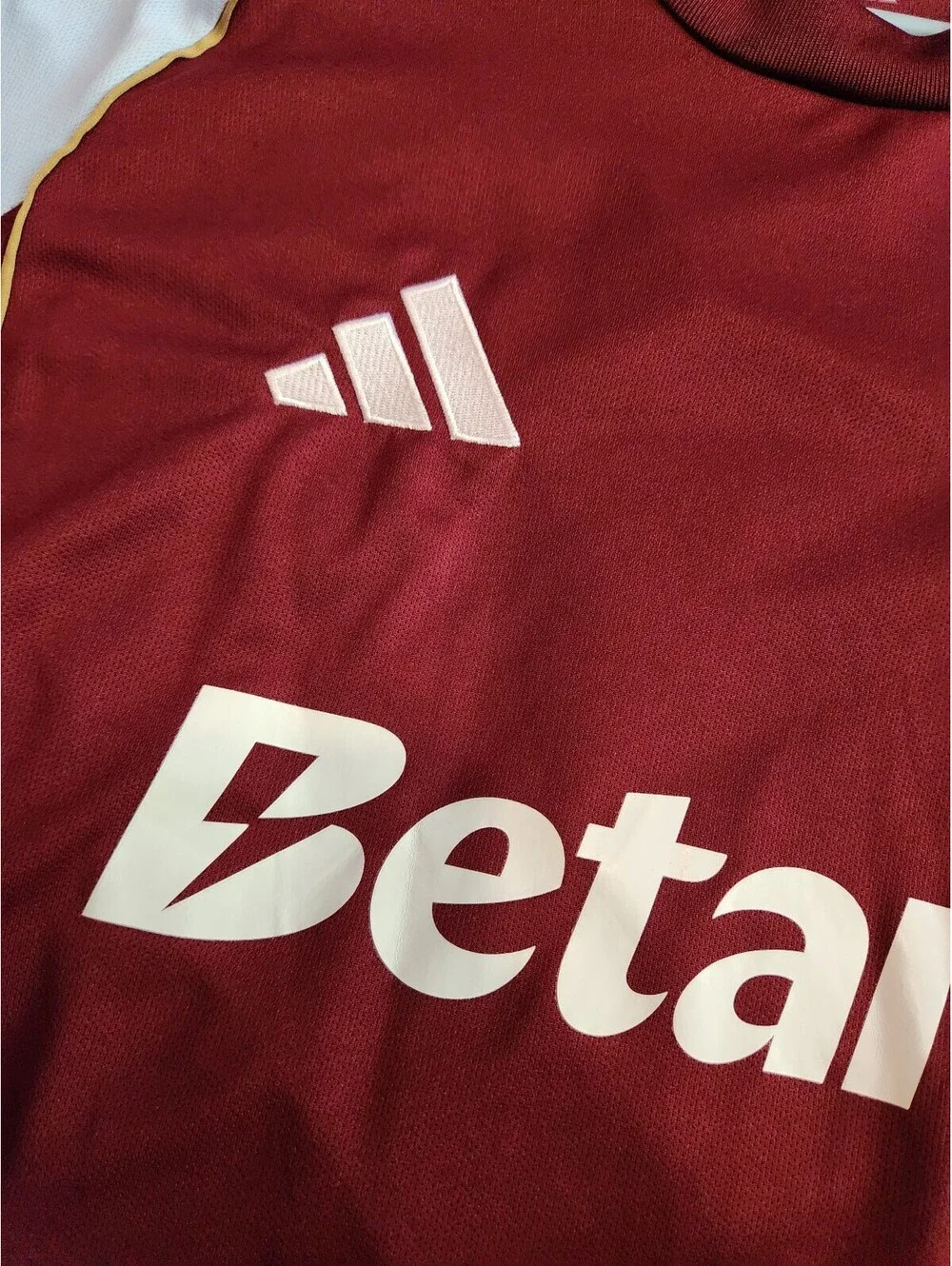 Aston Villa 2025/2026 Tielemans England Belgium Home Soccer Jersey Size L